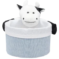 Best Panière ronde avec peluche animal Rangement