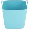 Best Panière souple carrée bleu turquoise 25 L Rangement