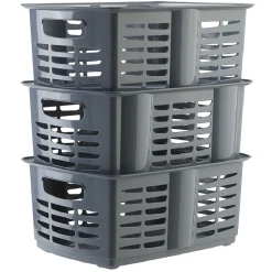 Sale Panière superposable 9.3 L x3 Entretien Du Linge