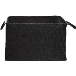Sale Panière textilène pliable avec anses simili cuir noir L45 cm Rangement