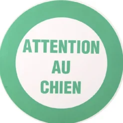 PANNEAU ATTENTION AU CHIEN^Gifi Discount