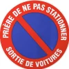 PANNEAU INTERDICTION DE STATIONNER^Gifi Outlet