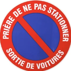 PANNEAU INTERDICTION DE STATIONNER^Gifi Outlet
