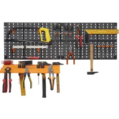 Panneau mural rangement outillage x2 avec porte outil^Gifi