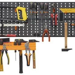 Panneau mural rangement outillage x2 avec porte outil^Gifi