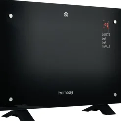 Panneau rayonnant 1500W Verre Noir avec panneau de contrôle tactile^Gifi Outlet