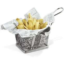 Gifi Préparation Culinaire^Papier absorbant à frites design noir blanc