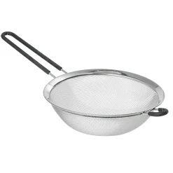 Gifi Préparation Culinaire^Passoire en inox à maille fine avec poignée en silicone
