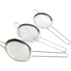 Gifi Préparation Culinaire^Passoire en inox blanc argenté x3