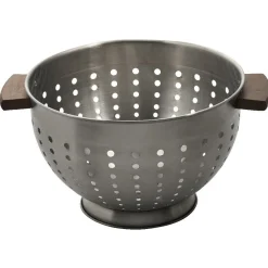 Gifi Préparation Culinaire^Passoire en métal et poignées pin