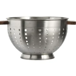 Gifi Préparation Culinaire^Passoire en métal et poignées pin