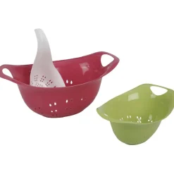 Gifi Préparation Culinaire^Passoire plastique coloré x3
