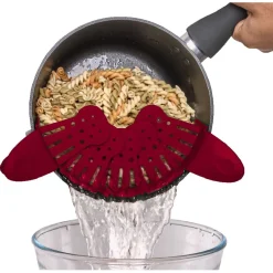 Gifi Préparation Culinaire^Passoire pliable et adaptable rouge
