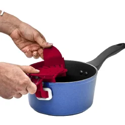 Gifi Préparation Culinaire^Passoire pliable et adaptable rouge