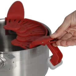 Gifi Préparation Culinaire^Passoire pliable et adaptable rouge