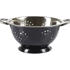 Gifi Préparation Culinaire^Passoire ronde en inox noir et gris