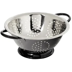 Gifi Préparation Culinaire^Passoire ronde en inox noir et gris