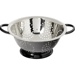 Gifi Préparation Culinaire^Passoire ronde en inox noir et gris
