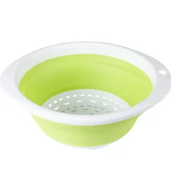 Gifi Préparation Culinaire^Passoire rétractable verte et blanche