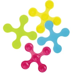 Patin antidérapant forme pièce de puzzle coloré 15x15 cm x4^Gifi Outlet