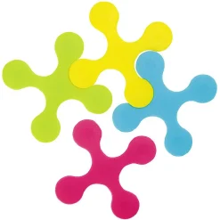 Patin antidérapant forme pièce de puzzle coloré 15x15 cm x4^Gifi Outlet
