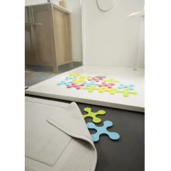 Patin antidérapant forme pièce de puzzle coloré 15x15 cm x4^Gifi Outlet