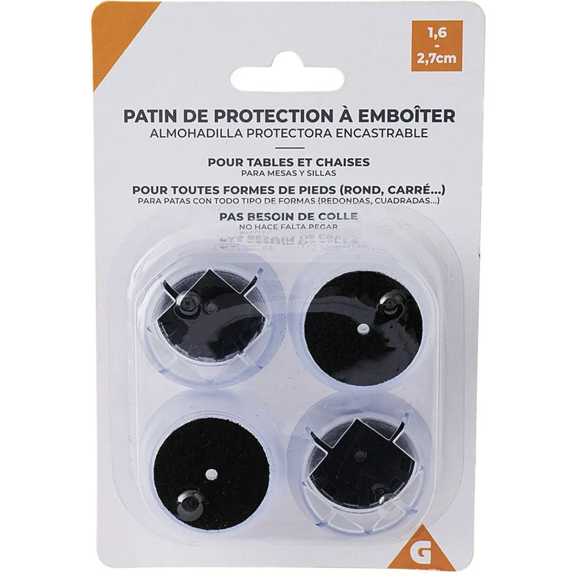 Patin de protection à emboîter pour pieds table/chaise^Gifi
