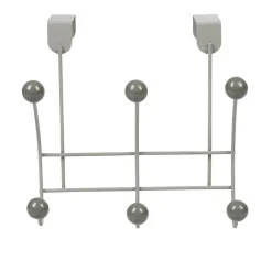 Best Patère de porte 6 crochets gris Rangement