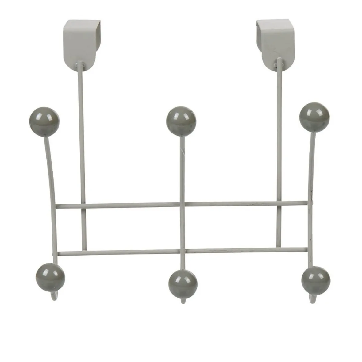 Best Patère de porte 6 crochets gris Rangement
