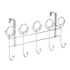Best Patère de porte métal gris 5 crochets Rangement