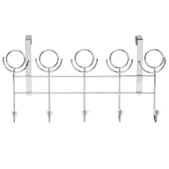 Best Patère de porte métal gris 5 crochets Rangement