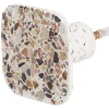 Best Patère murale carrée motif terrazzo polyrésine 7x7cm Rangement