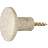 Sale Patère murale ronde beige polyrésine Ø5cm Rangement