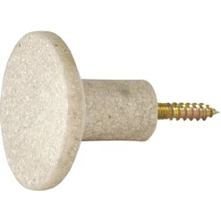 Sale Patère murale ronde beige polyrésine Ø5cm Rangement