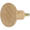 Sale Patère murale ronde imitation bois polyrésine Ø5cm Rangement