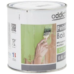 Peinture bois extérieur 0,5L blanc satiné^Gifi Clearance