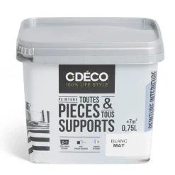 Peinture intérieure C'DÉCO tous supports 750ml blanc satiné^Gifi Online