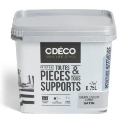 Peinture intérieure C'DÉCO tous supports 750ml blanc satiné^Gifi Online