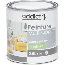 Peinture multi-surfaces 0,5L gris béton satiné^Gifi Hot