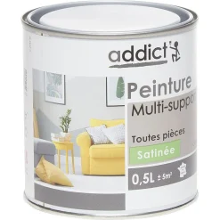 Peinture multi-surfaces 0,5L gris galet satiné^Gifi Best