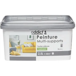 Peinture multi-surfaces 2,5L blanc satiné^Gifi Best