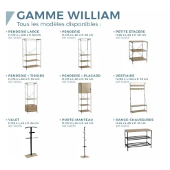 Best Penderie et placard WILLIAM Rangement