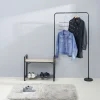 Sale Penderie modulable 3 en 1 en bois et métal Rangement