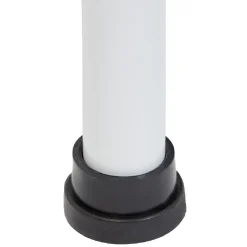 Sale Penderie télescopique métal blanc et noir Rangement
