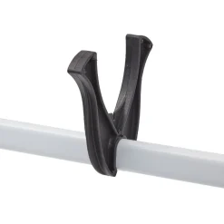 Sale Penderie télescopique métal blanc et noir Rangement
