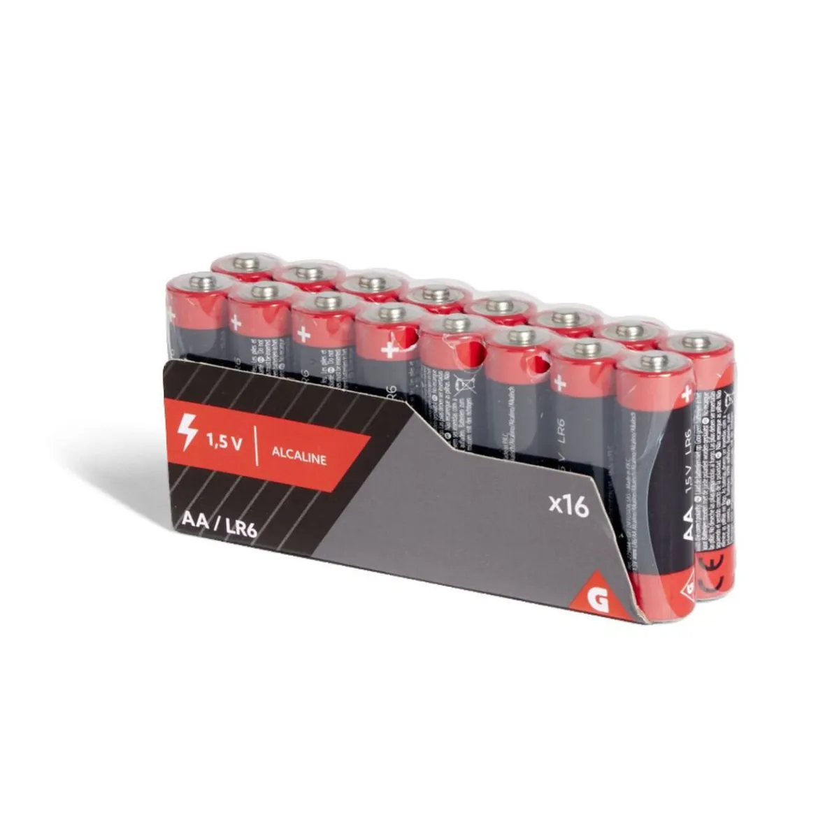 Pile alcaline LR06 type AA 1,5V x16^Gifi Outlet