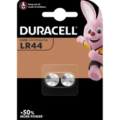 Pile Duracell alcaline SPE LR44 1,5Volts, 76A/A76/V13GA - Lot de 2^Gifi Discount
