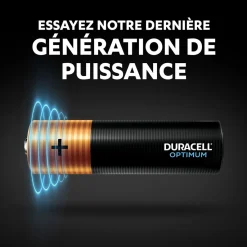 Pile Duracell Optimum AA LR06 x4^Gifi Hot
