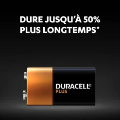 Pile Duracell Plus alcaline 9 Volts 6LR61^Gifi Clearance