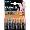 Pile Duracell Ultra alcaline AAA 1,5 Volts, LR03 - Lot de 8^Gifi Online